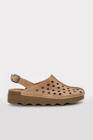 Fast Step Hakiki Deri Kadın Klasik Sandalet 972za3502 Camel
