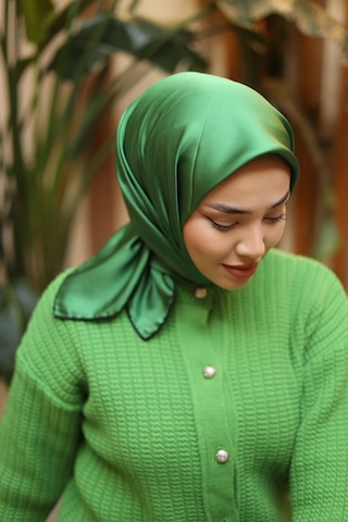Silk Home Düz Micro Saten Eşarp 28013-14 Siyah