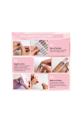 Jelüx Summer - Pastel Renkli Çiçekli Yapışkan Tam Kaplama Jel Tırnak Seti 5 Farklı Boy 14 Adet 15110509