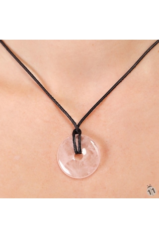 Pembe Quartz Kolye Ucu