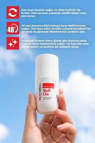 Deodorizing Roll On Terleme Önleyici Koltuk Altı Roll On Kırmızı 75 Ml