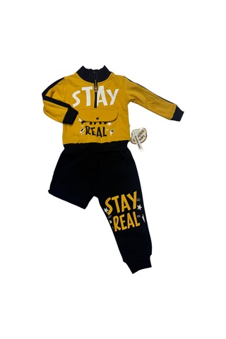 2iplik Takım Baskılı Sarı