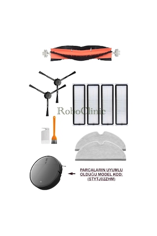 Xiaomi Mop 2 Pro 3d Dıkkat:kameralı-plus Global M.kod:stytj02zhm Uyumlu Firça,filtre,mop-11 Parça