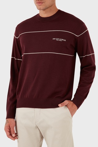 Emporio Armani Erkek Kazak Em002796 Af14199 M5065 Bordo Bordo