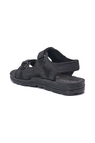Günlük Unisex Kalın Anatomik Taban Cırtlı Ayarlanabilir Plaj Havuz Deniz Sandalet 037-337-183 Eski Siyah
