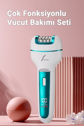 3 İn 1 Elektrikli Epilatör Tıraş Makinesi Bacak Koltukaltı Epilas
