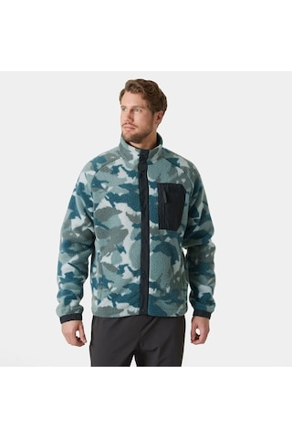 Helly Hansen Panorama Printed Pile Snap Erkek Ever Mavi
