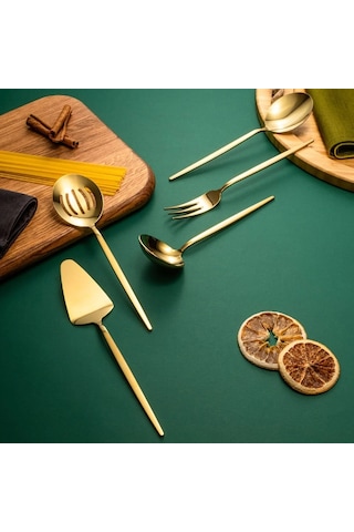 Fecra Pure 5 Parça Servis Seti Gold