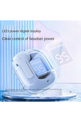 Queed Şeffaf Uzay Kapsülü Bluetooth 5.3 Kulaklık