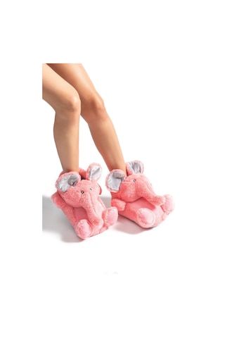 Twigy Elephant-2 Kadın Hayvanlı Panduf Pembe 36/41 AA0638 Pembe
