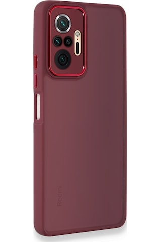 Xiaomi Redmi Note 10 Pro 4G Kılıf Freya Lazer Lens Kamera Çerçeveli Silikon Kapak