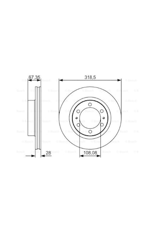 Toyota Hilux 3.0d4d 2006-2015 Bosch Ön Disk 2 Adet 1kd