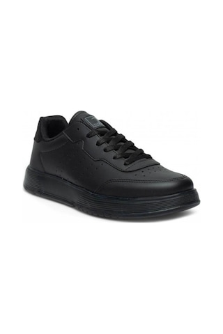Dark Step 158-26 Cilt Deri Anatomik Erkek Sneaker Siyah