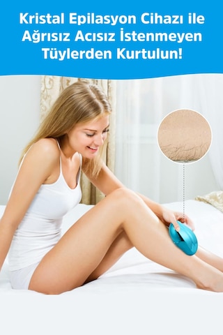 Jiyu Crystal Epilasyon Aleti Tüy Silgisi Tüy Alıcı