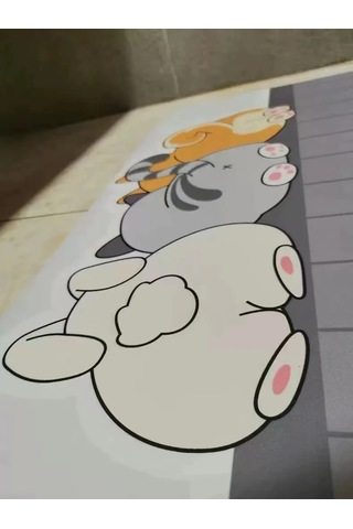 Karikatür Banyo Yumuşak Diatoous Ous Çamur Kat Mat, Banyo Emici