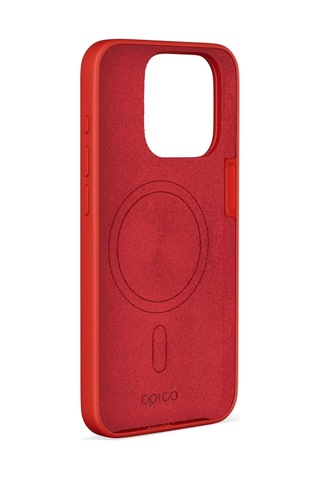 Epico Manyetik Silikon Kılıf Apple iPhone 14 Plus Magsafe Uyumlu Kırmızı