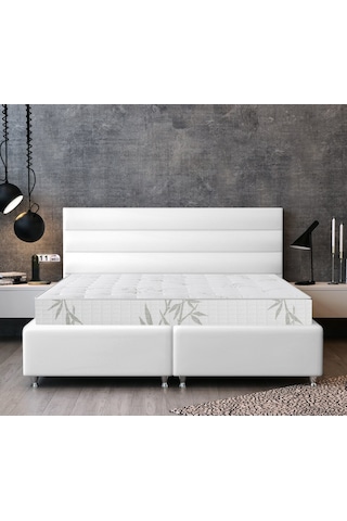 Urartu Yatak Sandıklı Baza Başlık Set 140 x 190 CM