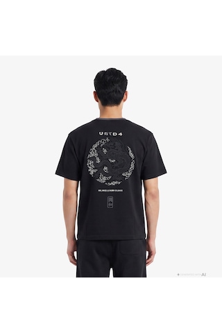 Unıted4 Regular Fit Erkek Siyah T-shirt Andrıel 2800282