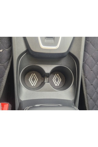 Renault Araç Bardaklık Altlığı , Renault Şişe Ve Bardak Altlığı, Renault Logolu Oto Bardaklık Altlığ
