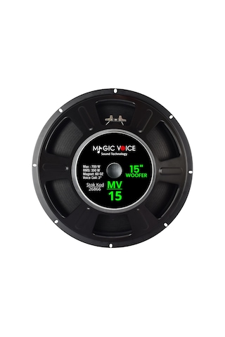 Ayt Magicvoice Mv-15 Maks. 700 Watt Rms 350 Watt 15 İnç Siyah 38 Cm Woofer Yedek Hoparlör