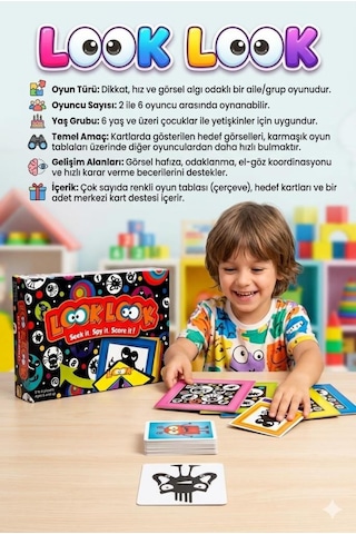 Ailenin Yeni Favorisi: Look Look Eğitici Kutu Oyunu Hızını Konuştur
