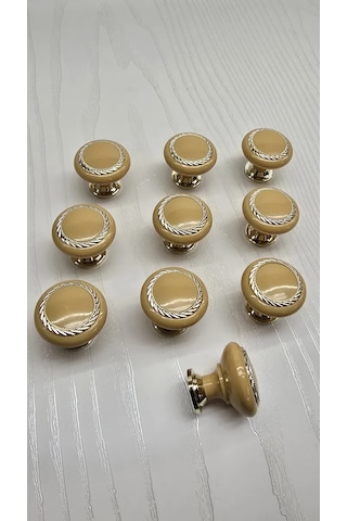 F Furnitura Mobilya Düğmesi 10 Adet 381082687 Kızılağaç