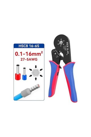Carrier- Ferrule Krimping Aracı Hsc816-6s 0.1-16mm²/27-5awg 1 Adet