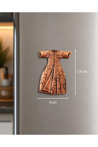 Magnet Metal Elbise Figürlü Buzdolabı Magneti 7.5x6 Cm Dekoratif Hediyelik