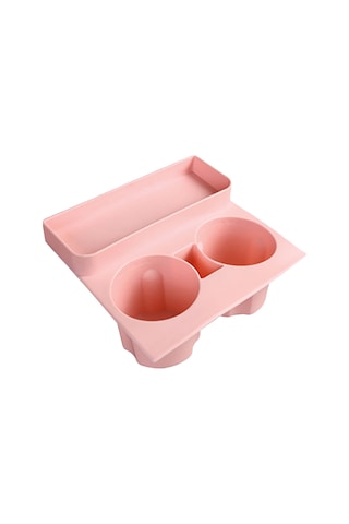 Monyee Tesla Model 3/y İçin Silikon Bardak Tutucu Takımı - Depolama Özelliği İle Pembe Araç İç Dekorasyon Aksesuarı