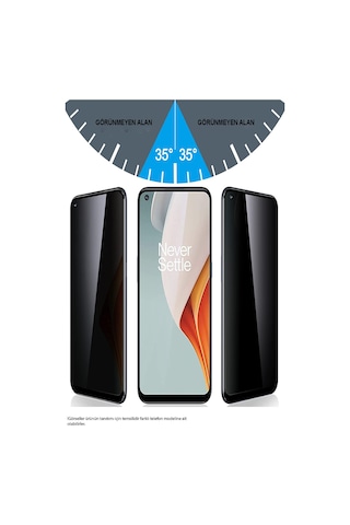 Oppo Reno 4 ile Uyumlu Tam Kaplayan Hayalet Privacy Temperli Cam Ekran Koruycu