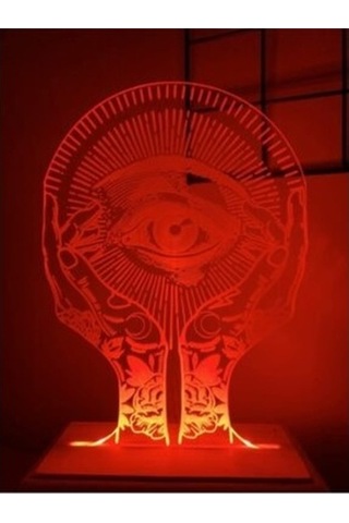All Seeıng Eye Gece Lambası 3D 16 Renk