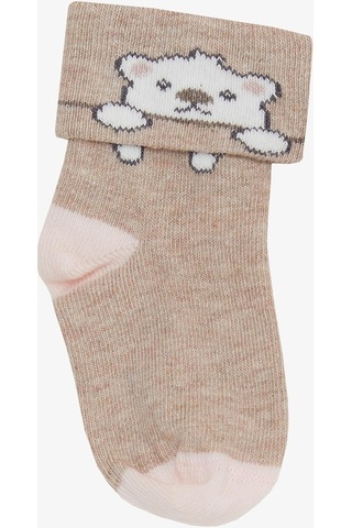 Katamino Kız Bebek Soket Çorap 2 Li Sevimli Kedicik Baskılı 0-24 Ay, Karışık Renk-karışık Renk Karışık Renk