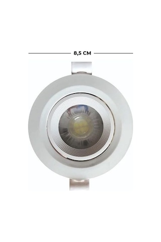 Helios Opto 5w Plastik Beyaz Kasa Yuvarlak Spot 3000k Günışığı Hs 1209 Gün Işığı