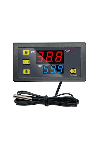 W3230 Röle Çıkışlı Dijital Termostat 220V Sıcaklık Kontrol Cihazı