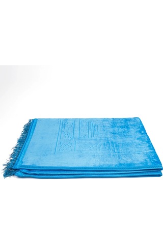 Peluş Seccade Mavi 80x120 Cm.