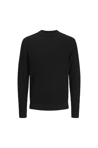 Jack & Jones Jack Jones Erkek Desenli Örgü Kazak 12283381 Siyah