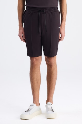 Twn Slim Fit Kahverengi Düz Örme Şort 6ec136172453m 201