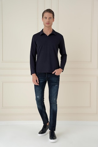 Efor Ts 890 Slim Fit Lacivert Spor T-shirt Lacivert