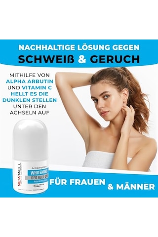 New Well Ter Önleyici Beyazlatıcı Roll-on 50 Ml, T995