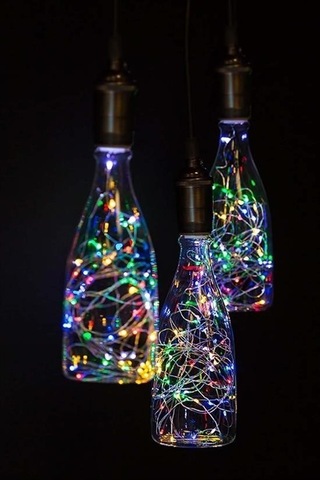 Buffer Pilli Renkli Peri Led Işık Dekoratif Aydınlatma 5 Metre Rgb Led Çok Renkli