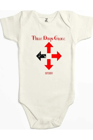 Zepplin Giyim Three Days Grace Outsider Pembe Bebek Body Zıbın