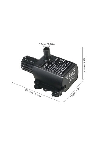 Dc12v Güneşçi Mikro Fırçasız Soğuk Su Dolaşım Çeşmesi Su Pompası, Boyut:qr50h