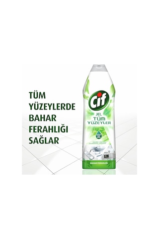 Cif Jel Yüzey Temizleyici Tüm Yüzeyler Bahar Ferahlığı 3 x 1500 ML