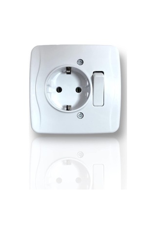 Tek-iş 524335 Priz Anahtarlı, Beyaz Diğer