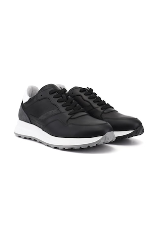 Gönderi(R) Gönderi R Erkek Siyah Bağcıklı Hakiki Deri Comfort Sneaker Ddma80338310