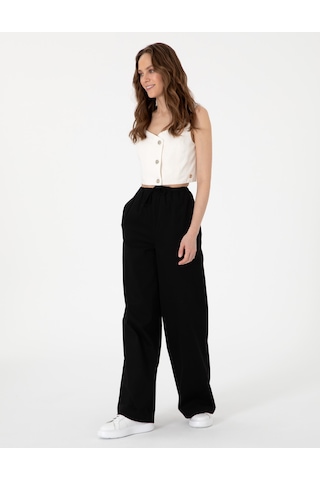 Pierre Cardin Kadın Siyah Pantolon Kanvas-chino 50313136-vr046 Siyah