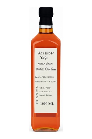 Acı Biber Yağı 1000 Ml Aktar Diyarı Diğer