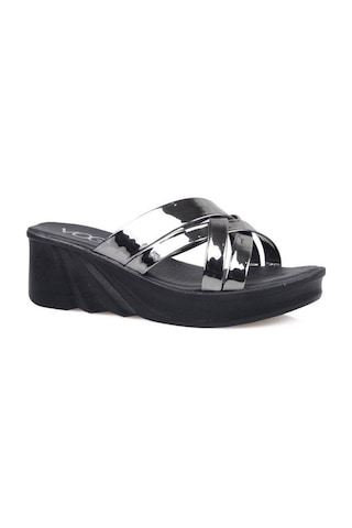 Voga 2104 Dolgu Topuk Comfort Casual Kadın Terliği