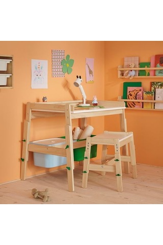 Ikea Flısat Çocuk Bankı, Huş-yeşil, Ayarlanabilir