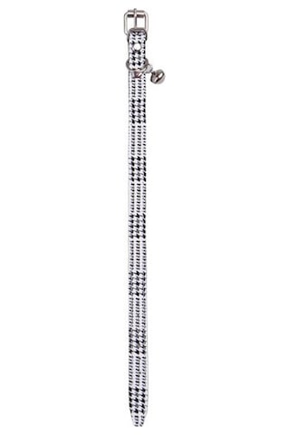 Kazayağı Desenli Zilli Kedi Boyun Tasması, 22-30 Cm